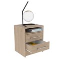 thumbnail image 1 of Mesa Noche Eter Rovere/Blanco Madera Aglomerada Excelsior, 1 of 5