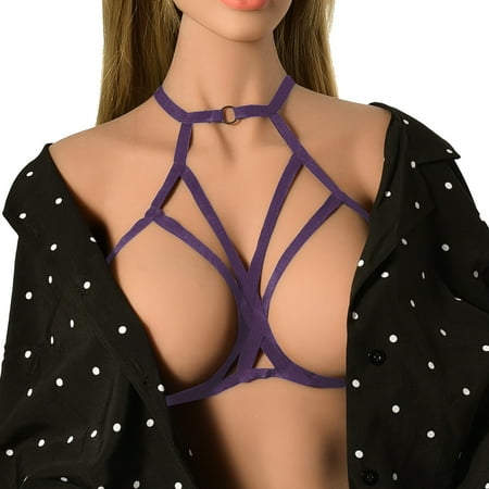 YOTMKGDO Bralette for Women  Binder Bra Fashion Elastic Bra Strap Interesting Harness Underwear  1 Piece