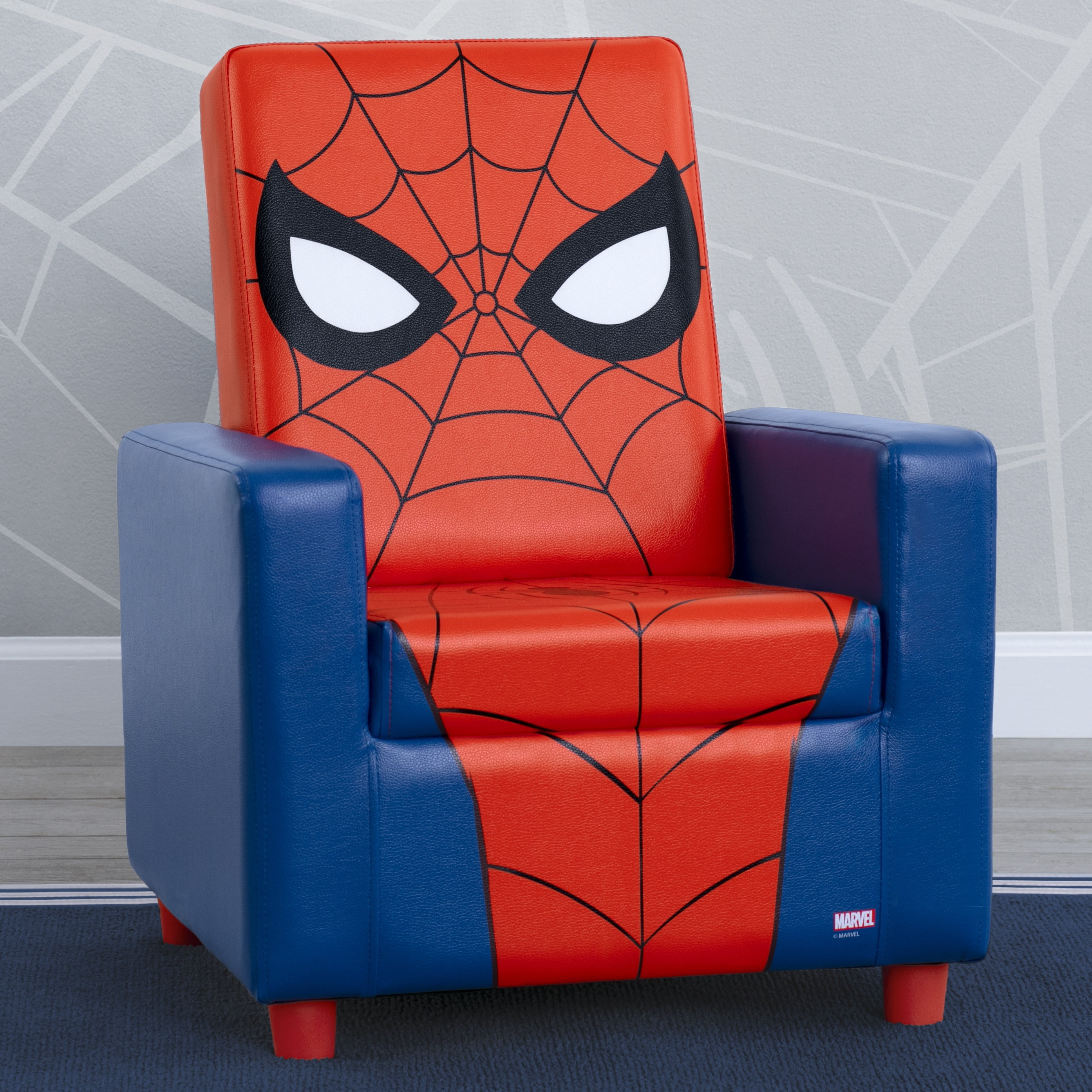 Spider Man High Back Upholstered Chair by Delta Children