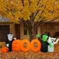 thumbnail image 4 of Haunted Hill Farm 10 Ft. Wide BOO Sign with Lights Halloween Blow Up, Airblown Inflatable, HIBOOSGN101-L, 4 of 14