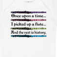 thumbnail image 4 of Inktastic Funny Flute Music Quote Boys or Girls Baby Bodysuit, 4 of 5