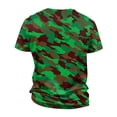 thumbnail image 4 of Men'S Camouflage T-Shirt Sports Fitness Short Sleeve Military Camo Crewneck Vintage Shirt,Wine 6XL, 4 of 6