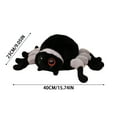 thumbnail image 3 of Realistic Spider Plush Toy - Lifelike Furry Stuffed Animal for Halloween Decor, Scary Yet Cute Cartoon Spider Plushie Gift for Kids & Adults, 3 of 7