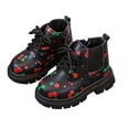 thumbnail image 2 of LvhaoGJOB Ankle Boots for Kids Lace-Up Design Side Zipper ankle boots short boots All Season Footwear, 2 of 8