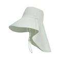 thumbnail image 3 of Bxsruta Women's Solar Powered Wide Brim Sun Hat with Neck Flap UPF 50+ Breathable Outdoor Hiking Gardening Visor, 3 of 6