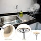 thumbnail image 2 of Tapa de orificio de fregadero de metal: Tapón de lavabo de acero inoxidable para grifo de baño, tapa de orificio de encimera, protector antidesbordamiento para sellar el lavabo., 2 of 7