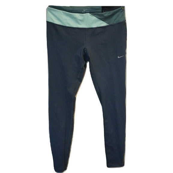 Nike Women's Epic Run Tight Fit Stay Warm Running Pants Green Large