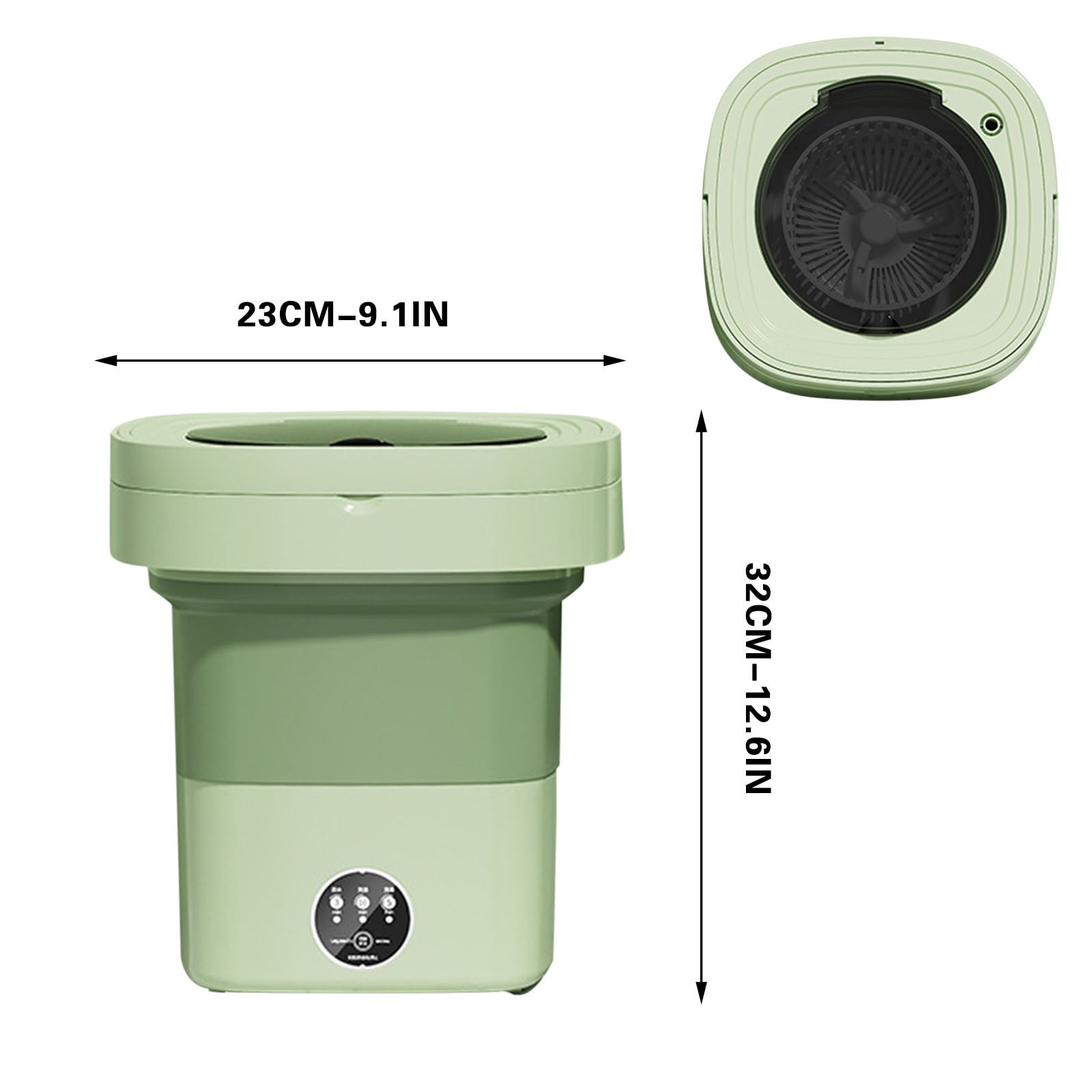 Portable Washing Machine, 8.5L Mini Foldable Washer and Dryer with 3 Modes Deep Cleaning, Small Collapsible Laundry, Sutiable for Travel, Camping, Apartment, Dorm, Baby Clothes, Socks, Underwear