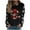 Black, variant on Christmas Sweatshirts for Women Plus Size Long Sleeves Color Tunic Tops Crewneck Hoodless Tunic Tops Casual Sweatshirt