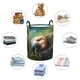 thumbnail image 4 of Balery Daisy Sleeping Sloth Cesta de ropa redonda con asas, impermeable, independiente, para ropa, juguetes, dormitorio y familia-Small, 4 of 6