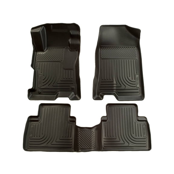 Husky Liners 98601 Weatherbeater Floor Mats Fit 2007-2012 Nissan Altima 4-Door - Front/2nd Seat - Black