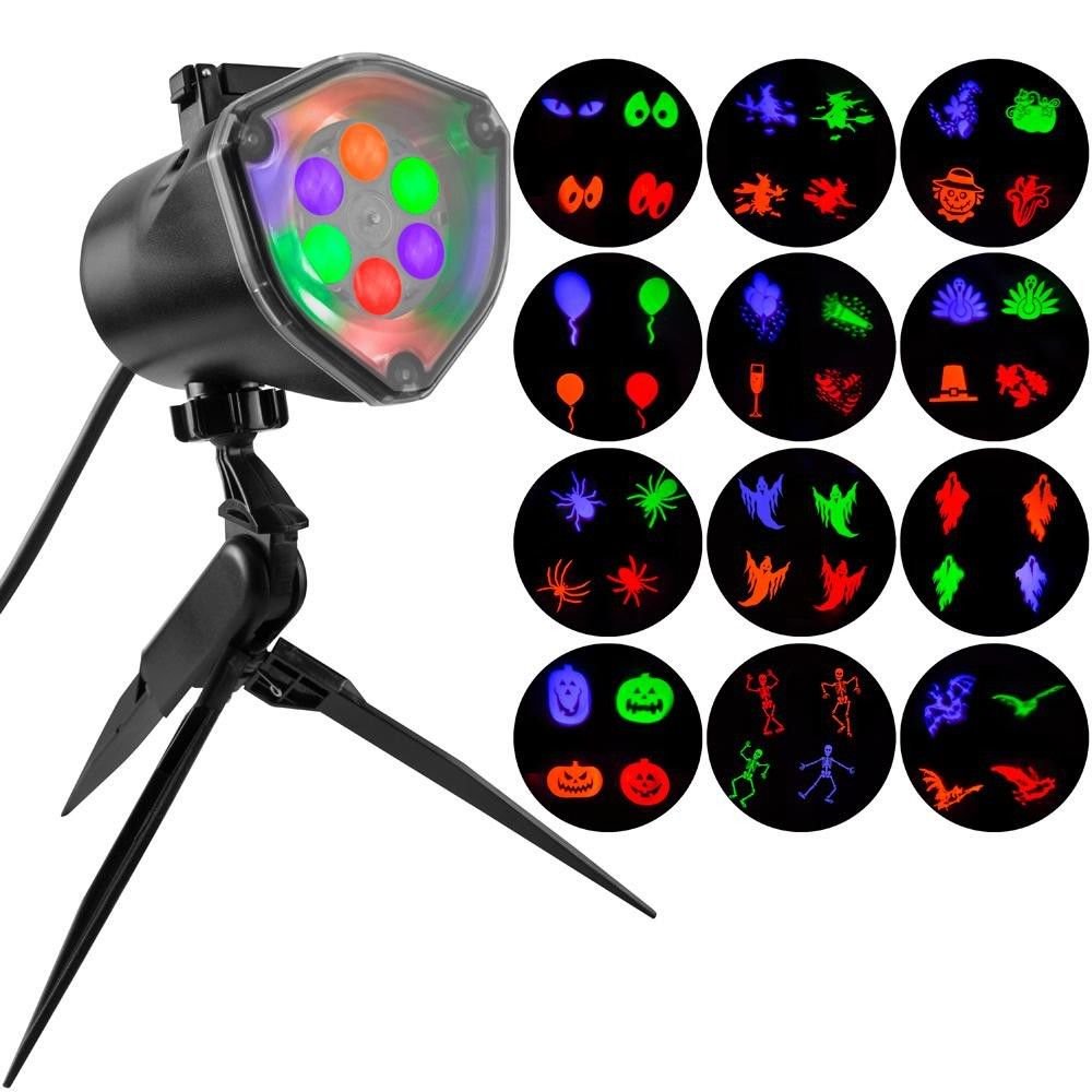 LightShow Projection 4Bulb LED Multi Color WhirlaMotion Strobe Light