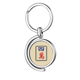 thumbnail image 1 of Mahjong millones 4 azulejos patrón Rotating keychain Metal Keyring Holder, 1 of 2