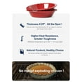thumbnail image 6 of LE TAUCI  52 OZ Capacity Ceramic Pie Pans, 9 Inch Deep Dish Baking Dishes with Fluted Rim,Oven Safe up to 500°F, Microwave & Dishwasher Safe, Red, 6 of 7