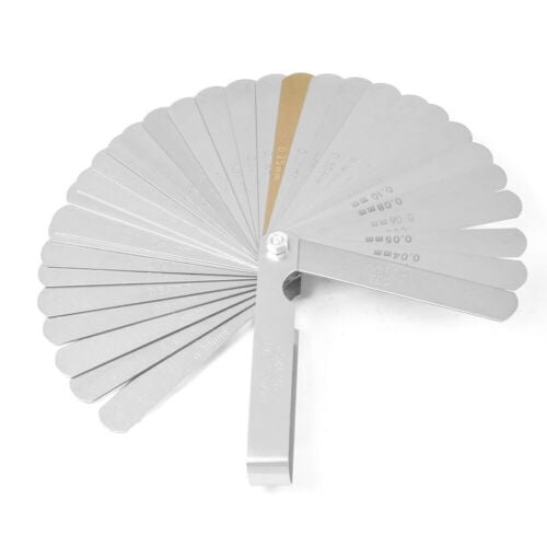 Steel Feeler Gauge Dual Marked Metric and Imperial Measuring Tool 0.04-0.88 mm