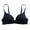 Blue, variant on ZSQDM Student Girl Thin Solid Color Bra Underwear Bralette