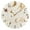 Gold, variant on Moon Sun Stars and Planets Round Wall Clock Silent Analog Battery Operated Black Pointer Home Decor 9.84" Diameter