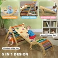 thumbnail image 4 of Qaba 5 in 1 Pikler Triangle Set with Ladder, Ramp, Arch, Multicolour, 4 of 10