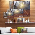 thumbnail image 3 of Setting Sun in Dense Fall Forest - Modern Forest Canvas Art, 3 of 4