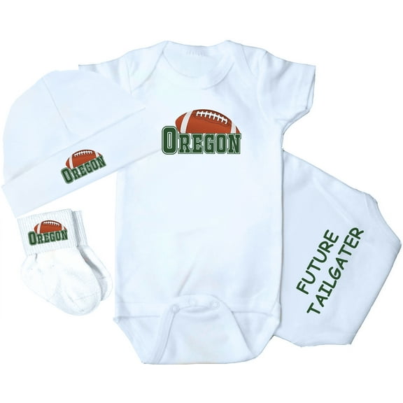 Future Tailgater 3-Piece Baby Bodysuit Set for Oregon Fans
