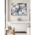 thumbnail image 6 of Gray Geometric Wall Art for Living Room, Canvas Picture Wall Decor for Bathroom Bedroom, Modern Abstract Art Block Painting Artwork for Office Kitchen Hallway Dining Room Home Decorations 12"x16", 6 of 8