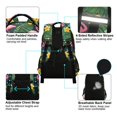 thumbnail image 4 of FORMRS Kids School Backpack Elementary Student Unisex Travel Bookbag with Reflective Stripes, Flamingo Floral Pattern, 4 of 7