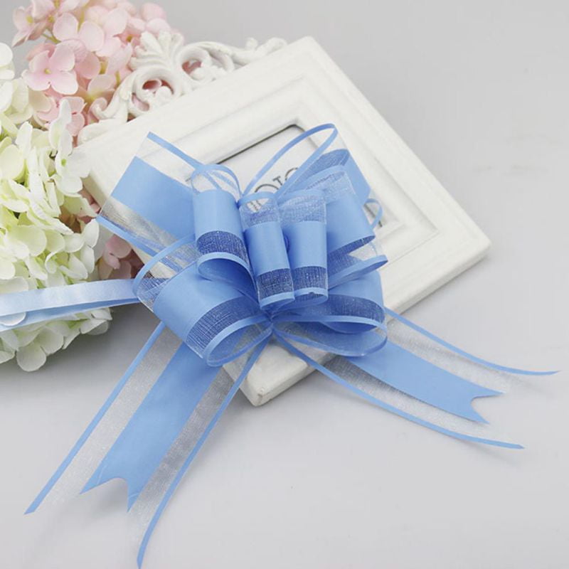 10 Pull Bows Flower Wedding Car Gift Wrap Ribbon  GIFT DECOR  Decorations Gift 