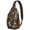 Military, variant on Military Camouflage Sling Backpack for Hiking and Travel, Lightweight Tactical Crossbody Bag with Desert Camo, Woodland Army Pattern and Outdoor Style