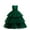Green-06, variant on Ugoldhm Girls' Mesh Ball Gown - Tiered Sleeveless Dresses Solid Dressy for Birthday Party & Fashion Show, 7-14 Years