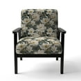 thumbnail image 4 of Designart « Rose Garden In White And Green » Fauteuil d'Appoint Rembourré à Motif de Roses Blanches - Fauteuil de Style Cottage pour Chambre, 4 of 7