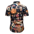 thumbnail image 4 of CEHVOM Chemise Hawaïenne à Manches Courtes pour Hommes, Imprimée, Décontractée, Boutonnée, en Solde, 4 of 6