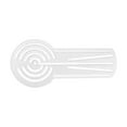 thumbnail image 1 of Abbracc Geometric Pattern Drawing Ruler Simple Supplies Aid Compact Drawing Template 15cmx6.8cm, 1 of 9