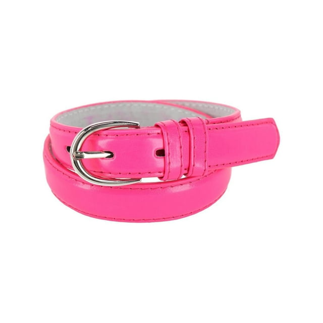 CTM® Kid's Leather 1 inch Basic Dress Belt