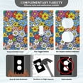 thumbnail image 3 of Yayeee Toggle Light Switch Wall Plate 1-Gang 4.5"x2.7" Home Decorative Outlet Cover, Floral Fiesta, 3 of 7