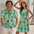 thumbnail image 2 of Jeiento Coconut Tree Matching Beach Outfits for Couples Womens Dresses Mens Short Sleeve Shirts Button Up Shirt Tiered A Line Dress, 2 of 6