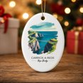 Red Rope Bridges Carrick-A-Red Oval Christmas Keepsake, Rope Bridge Travel Destination ...