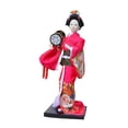 thumbnail image 2 of Figura de muñeca de kimono de Geisha japonesa, figura de regalo, estatua coleccionable, figura de Geisha para dormitorio, estantería, sala de estar y Estilo D, 2 of 8
