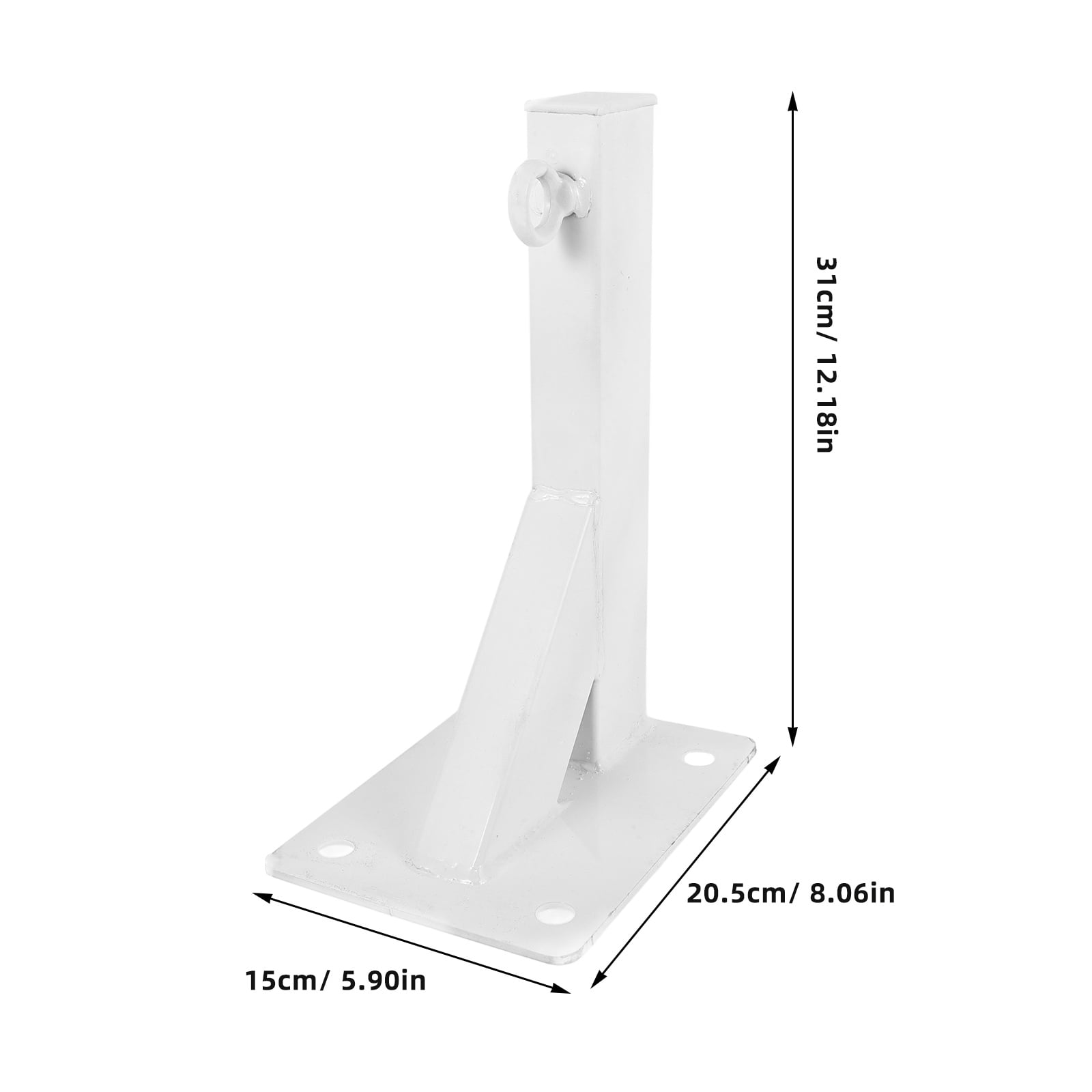 Worgeous  Heavy Bag Stand Freestanding Punching Mechanism Clothes Hangers White