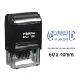 thumbnail image 1 of Printtoo Dater Stamp Self Inking With Checked Text Date Rubber Stamp Office Stationery-Blue, 1 of 1