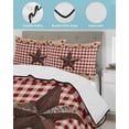 thumbnail image 4 of Quilts Twin XL Size, Country Star Farm Soft Comforter Bedding Set for Bed, Farmhouse Plaid Texas Vintage Fruit Lightweight Quilted Bedspread with Pillow Cover(2 Pieces) for All Season, 68x98 Inch, 4 of 6