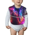 thumbnail image 6 of Hirioo Cosmic Cat Psychedelic Journey for Baby Waterproof Pocket Bib Adjustable Closed for Babies Toddlers with Large Pocket 6-24Months, 6 of 8