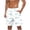 White, variant on Xunlbb Men's Short Pants Quick-Dry Beach Shorts Lightweight Swim Trunks with Side Pockets Summer Vacation Fashion Comfortable Casual Wear Plus Size Holidays