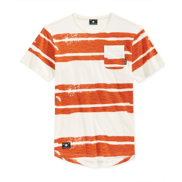 gift Indflydelsesrig kontroversiel LRG NEW Off White Orange Mens Size XL Crewneck Striped Tee T-Shirt -  Walmart.com