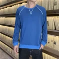 thumbnail image 3 of Sudaderas para hombre Jersey Azul Top Cuello Redondo Cuello Redondo Negro Ropa de Hombre Sin Capucha Cálida Diseñador Divertida Alta Calidad Emo, 3 of 5