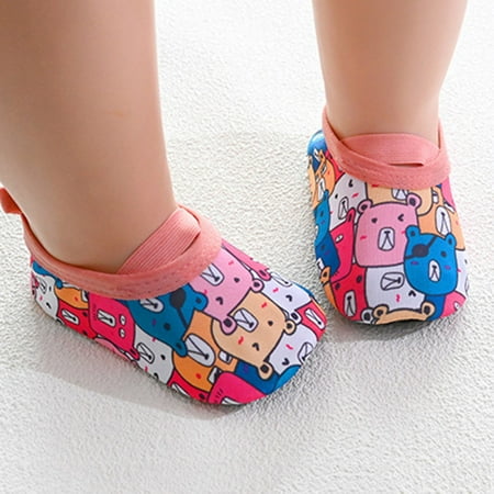 

Winter Cotton Workout Athletic Cute Toddler Shoes for Kids Activewear Bear School Baby Socks Aqua The Non-Slip Cartoon Floor Boys Barefoot Girls L