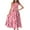 Pink Womens Summer Dress, variant on USSUMA Floral Printed Women's Dresses Maxi Sundresses for Women Casual Summer Sleeveless Boho Smocked Tiered Flowy Long Sun Dress Beach Vacation One Shoulder Graduation Dress