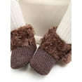 thumbnail image 6 of Topumt Baby Boys Girls Fleece Fur Knit Winter Warm Snow Boots Soft Sole Crib Shoes Booties for Newborn Infant Toddler, 6 of 7