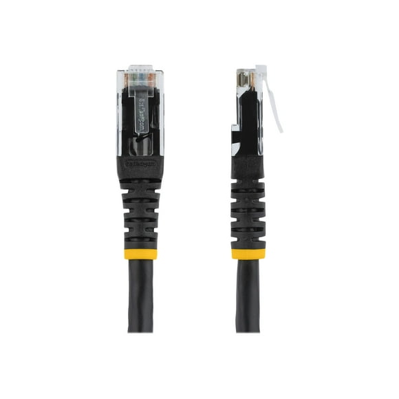 StarTech.com 15 ft Black Molded Cat 6 Patch Cable C6PATCH15BK