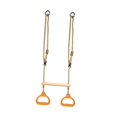 thumbnail image 4 of Barra de trapecio con anillos colgantes para entrenamiento de fuerza, uso en interiores y exteriores Naranja, 4 of 8