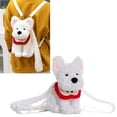 thumbnail image 3 of Jiibva Plush West Highland Dog Backpack, White Stuffed Animal Bag, Cute Soft Plush Dog Bookbag Travel Daypack Shoulder Bag, 3 of 7